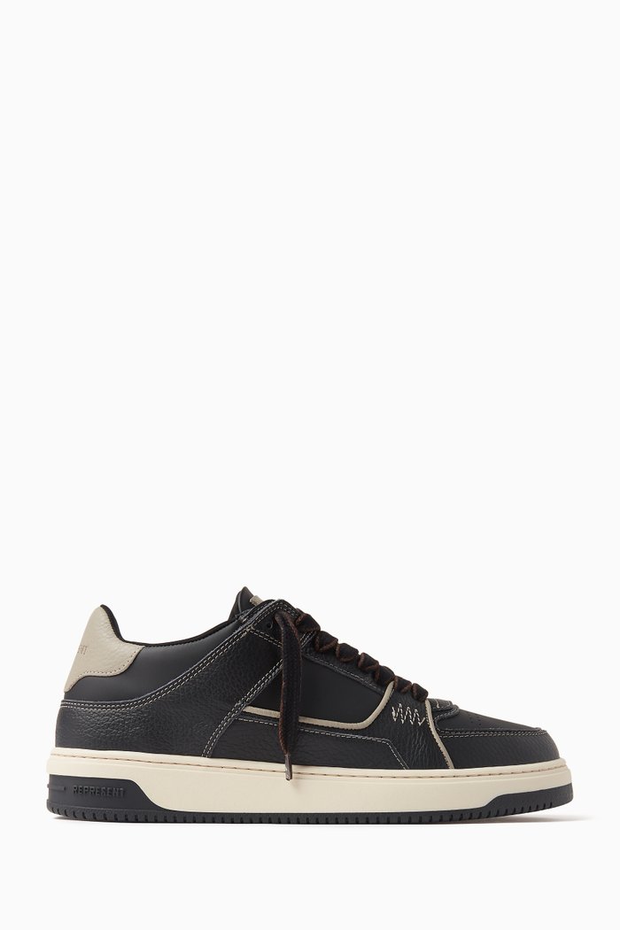 

Apex Low-top Sneakers in Leather, Black