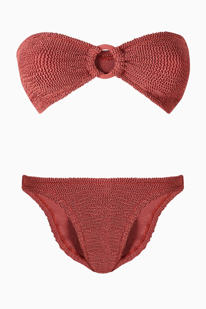 

Gloria Bandeau Bikini Set in Original Crinkle™, Pink