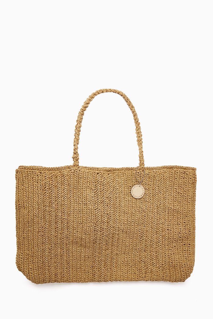 

Large Beach Bag in Paper Crochet, Neutral