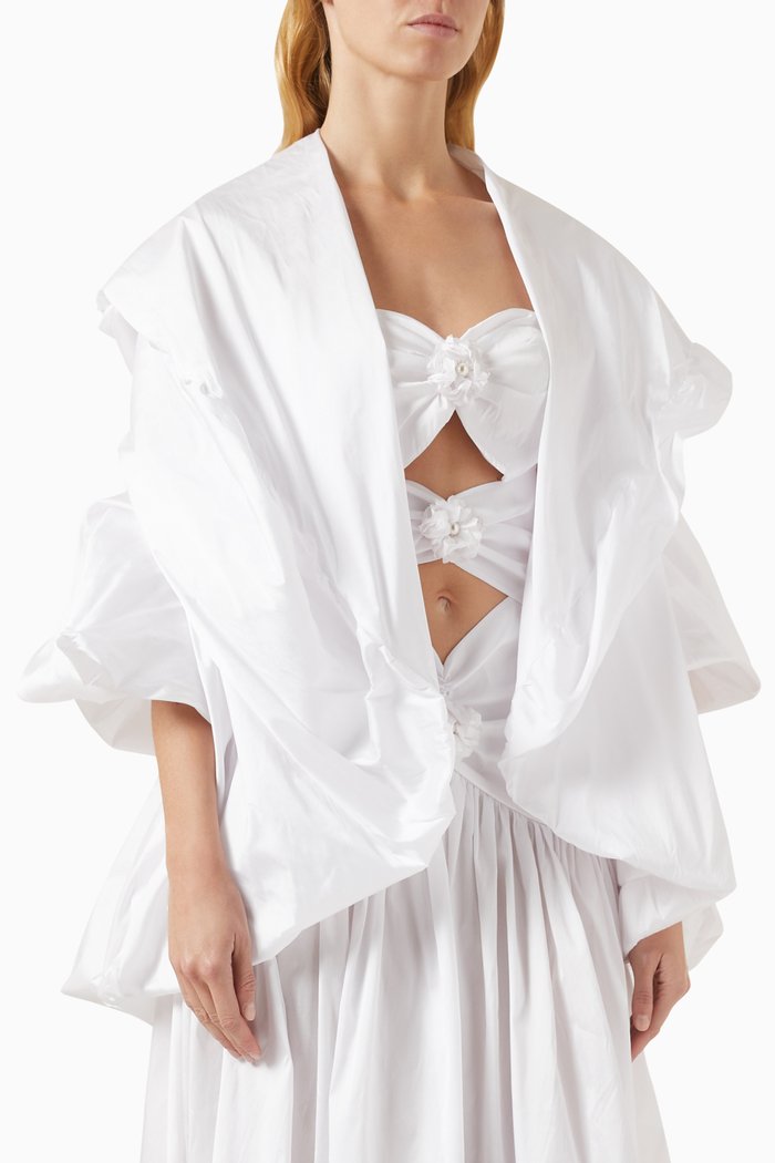 

The Cadette Bomber Jacket in Taffeta, Neutral