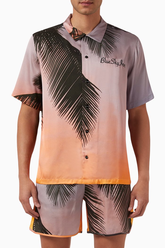 

Golden Hour Shirt in Organic Viscose, Multicolour