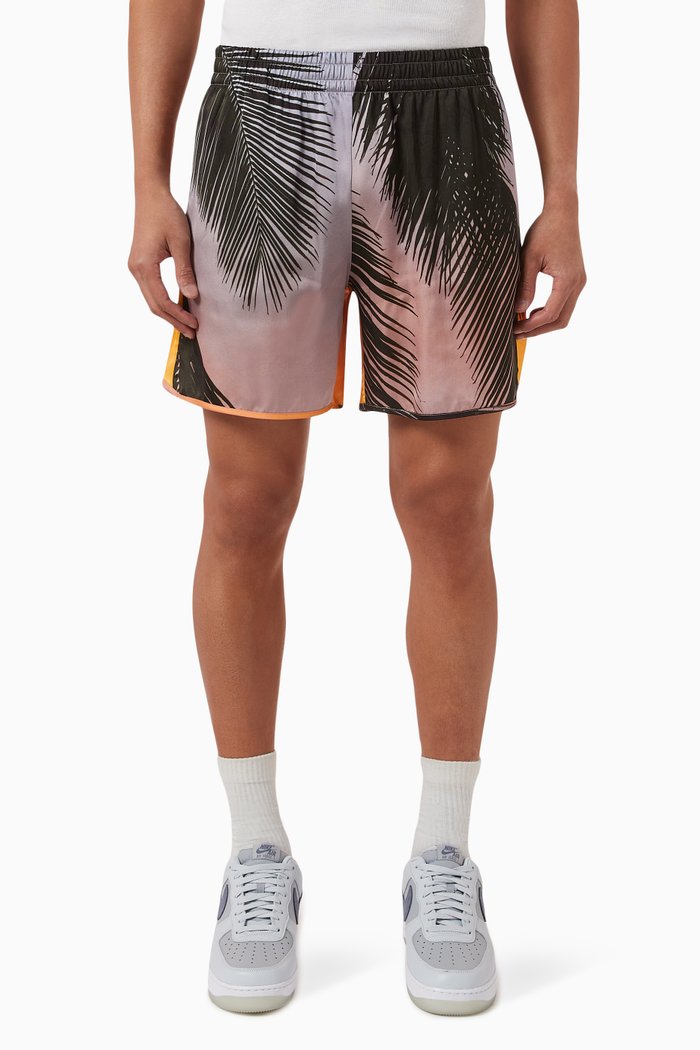 

Sunset Palms Shorts in Organic Viscose, Multicolour