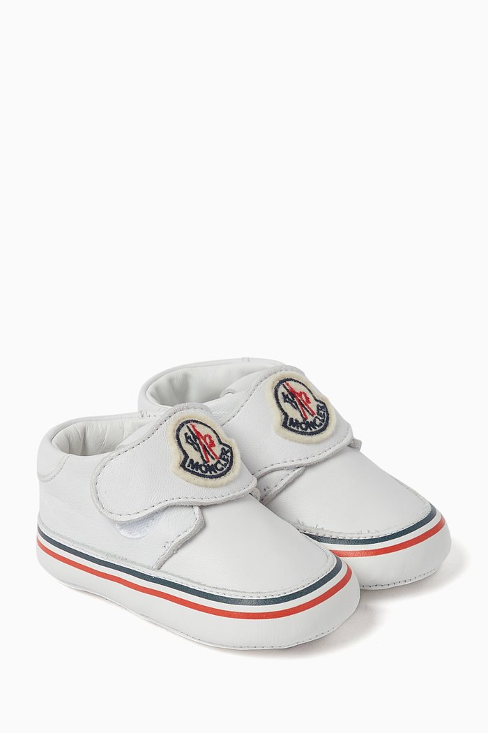 

Bebé Logo Sneakers in Leather, White