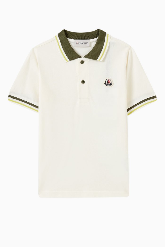 

Polo Shirt in Stretch Cotton, Green