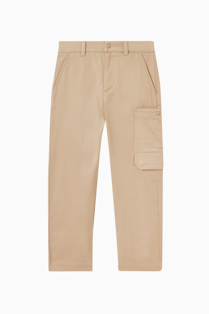 

Belted Pants in Stretch-nylon, Neutral