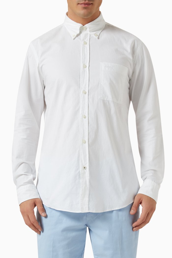 

Slim-fit Shirt in Cotton, White