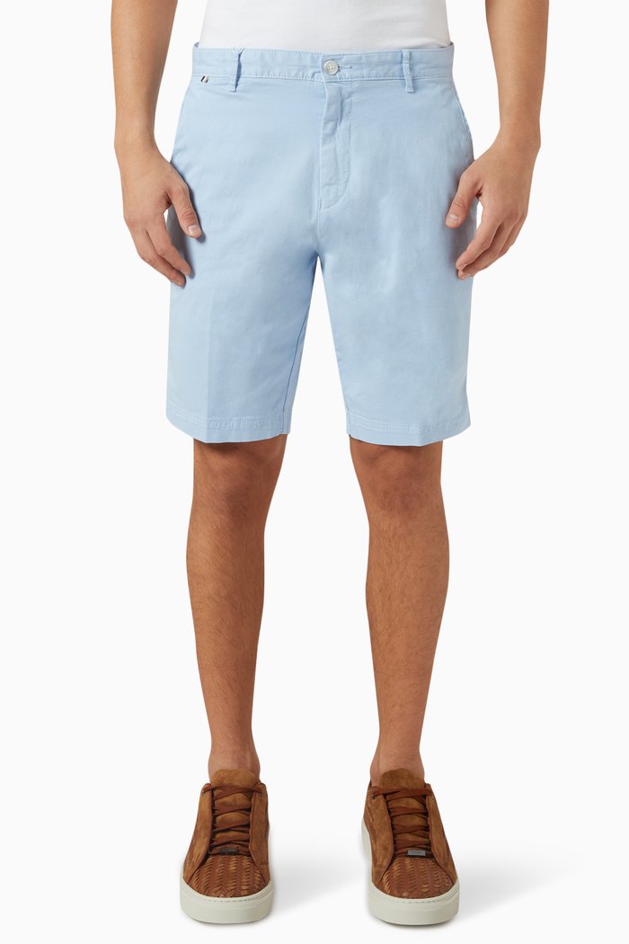 

Slim-fit Shorts in Cotton, Blue