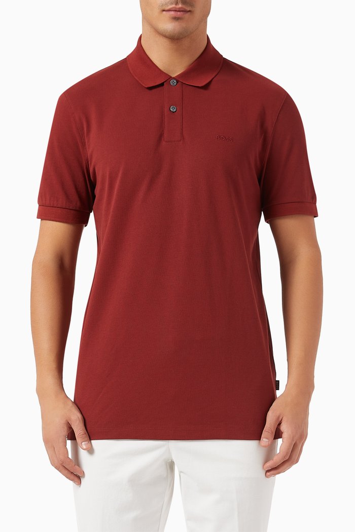 

Pallas Slim-fit Polo Shirt in Cotton-piqué, Brown