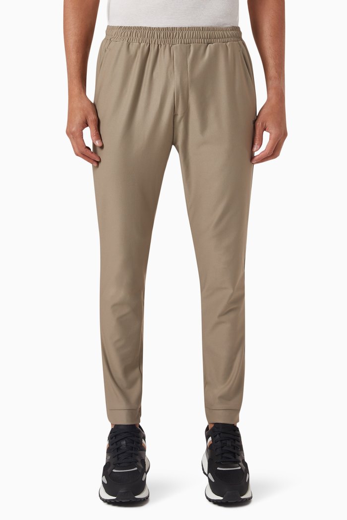 

Tracksuit Pants in Stretch-fabric, Green