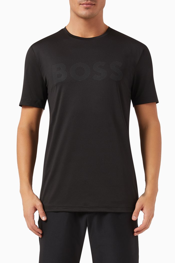 

Active Slim T-shirt in Jersey, Black