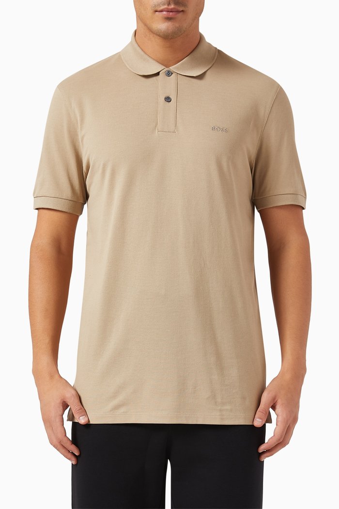 

Pallas Slim-fit Polo Shirt in Cotton-piqué, Neutral