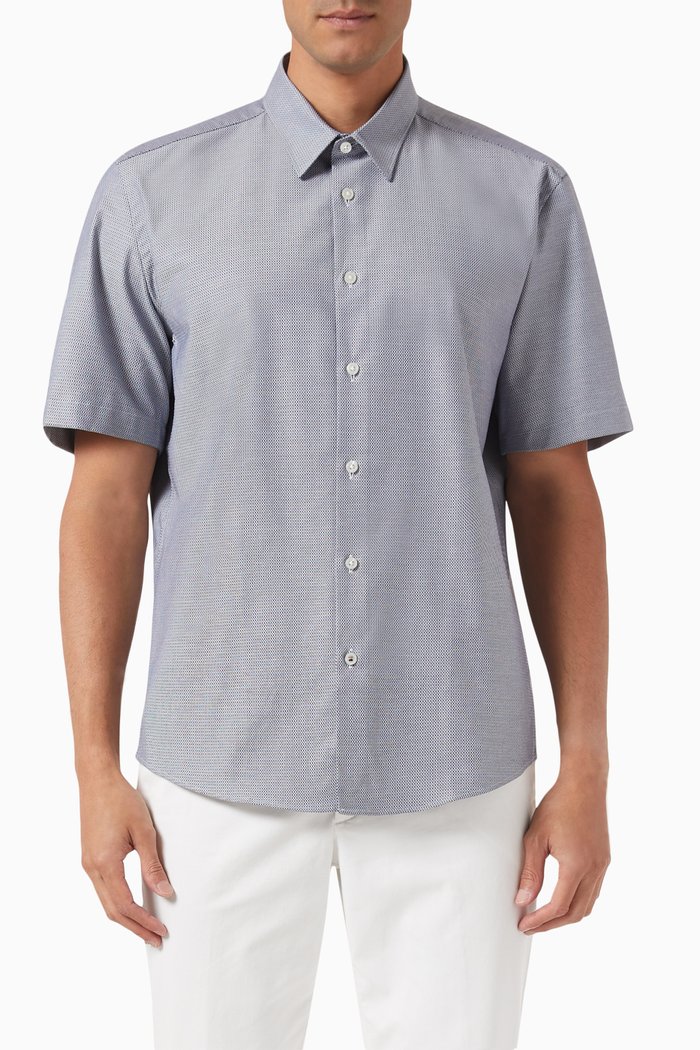 

Shirt in Stretch-cotton, Blue