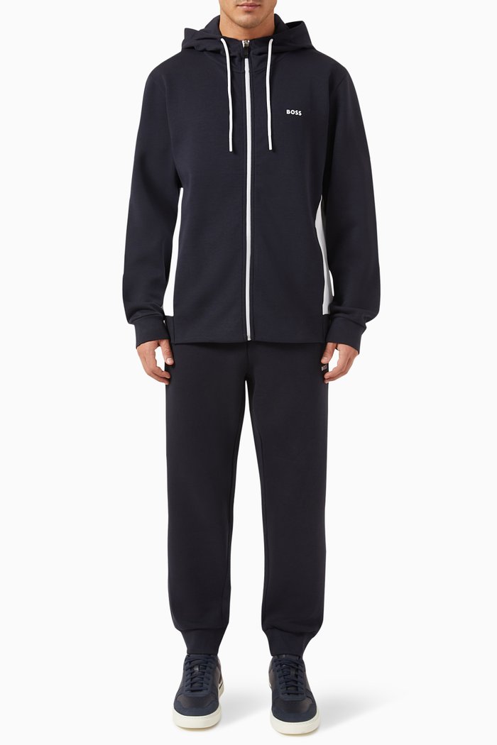 

Tracksuit Set in Stretch-jersey, Blue