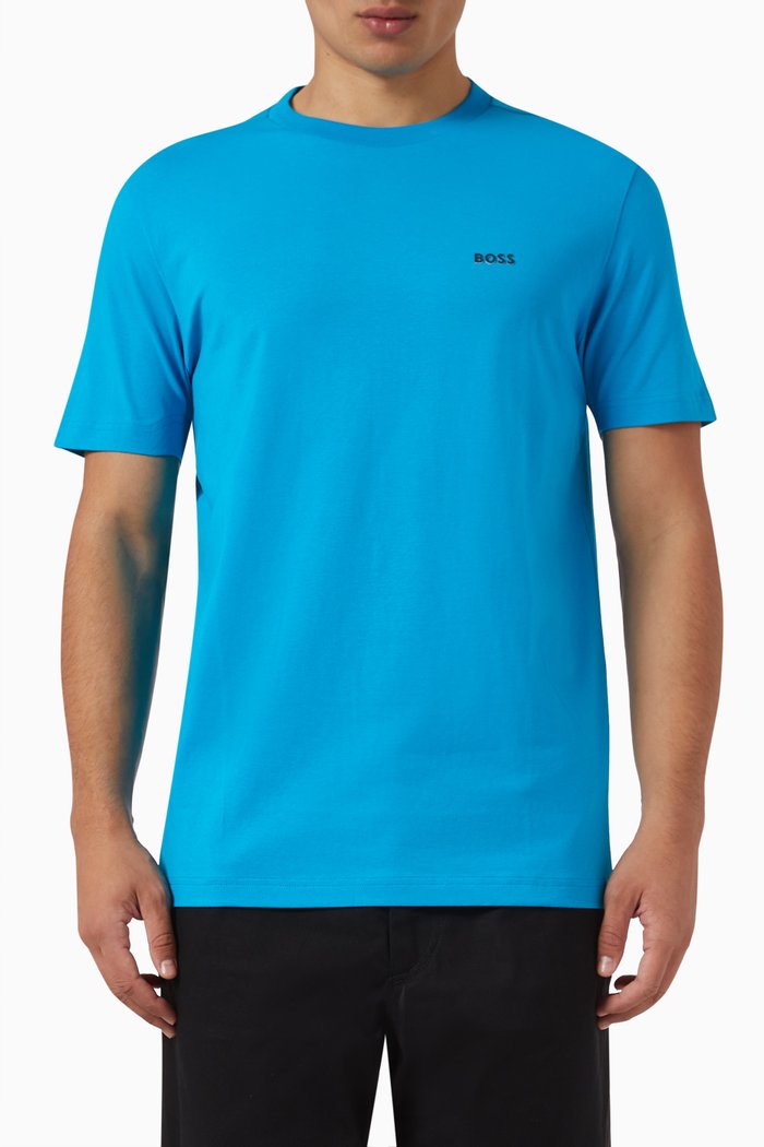 

Logo T-shirt in Stretch Cotton, Blue