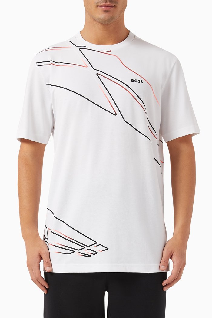 

Graphic-print T-shirt in Jersey, White