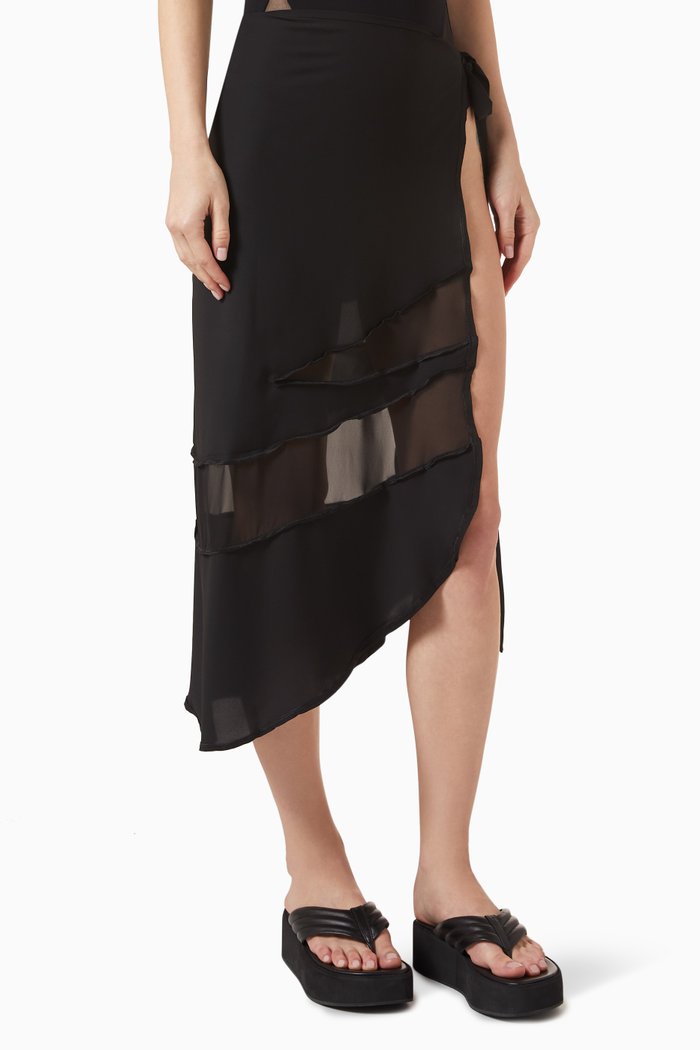 

Pelagia Pareo in Polyester, Black