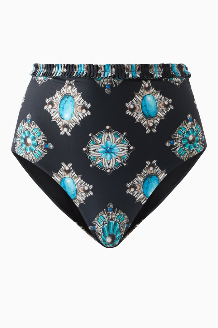 

Nopal Platero High-waisted Bikini Bottom, Multicolour