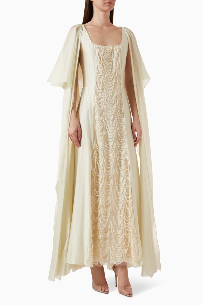 

Amaya Embellished Maxi Dress, White