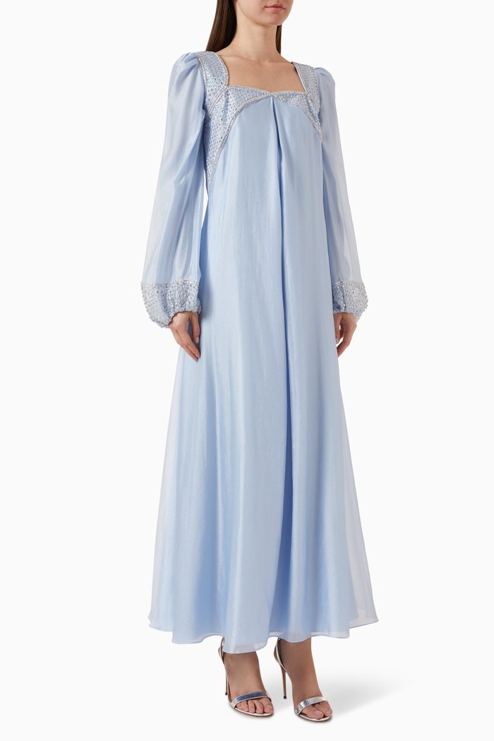 

Esma Embroidered Maxi Dress, Blue
