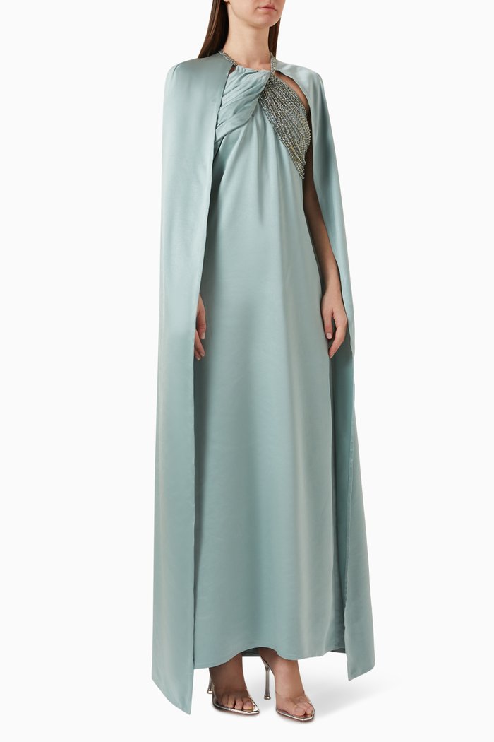 

Meira Crystal Maxi Dress, Blue