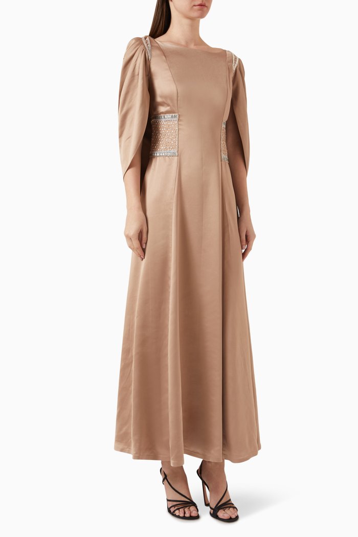 

Ciela Capelet Maxi Dress, Brown