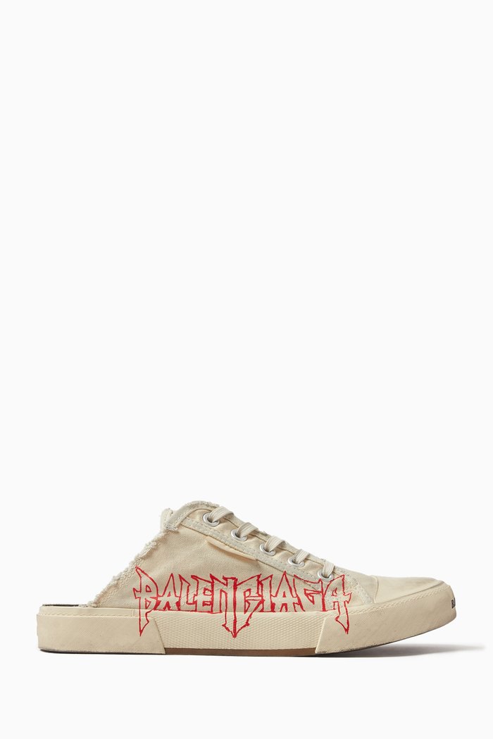 

Patis Metal Mule Sneakers in Cotton-canvas, White