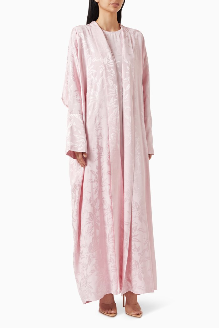 

Najma Isabella Kaftan Set in Viscose, Pink