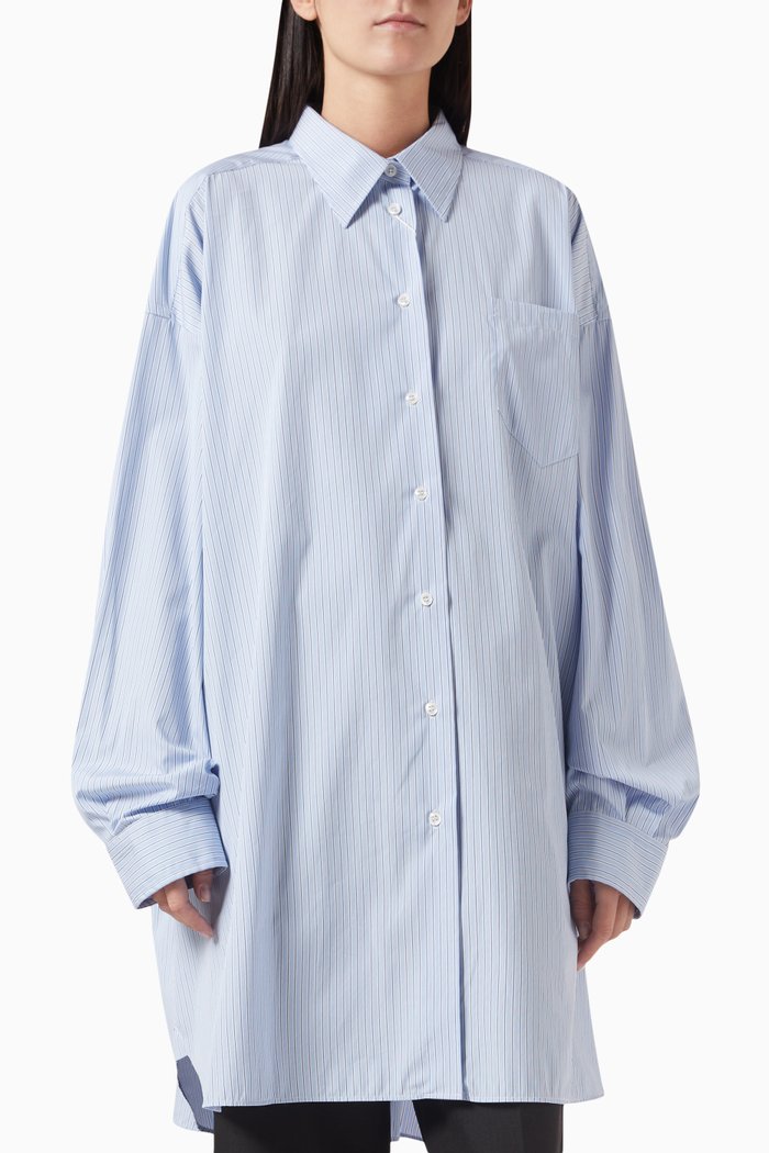 

Pinstriped Shirt in Cotton, Multicolour