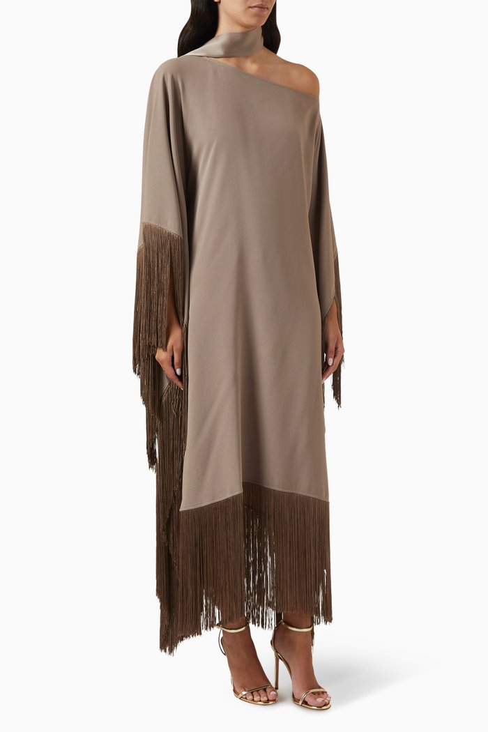 

Tevere Kaftan in Crepe Cady, Brown
