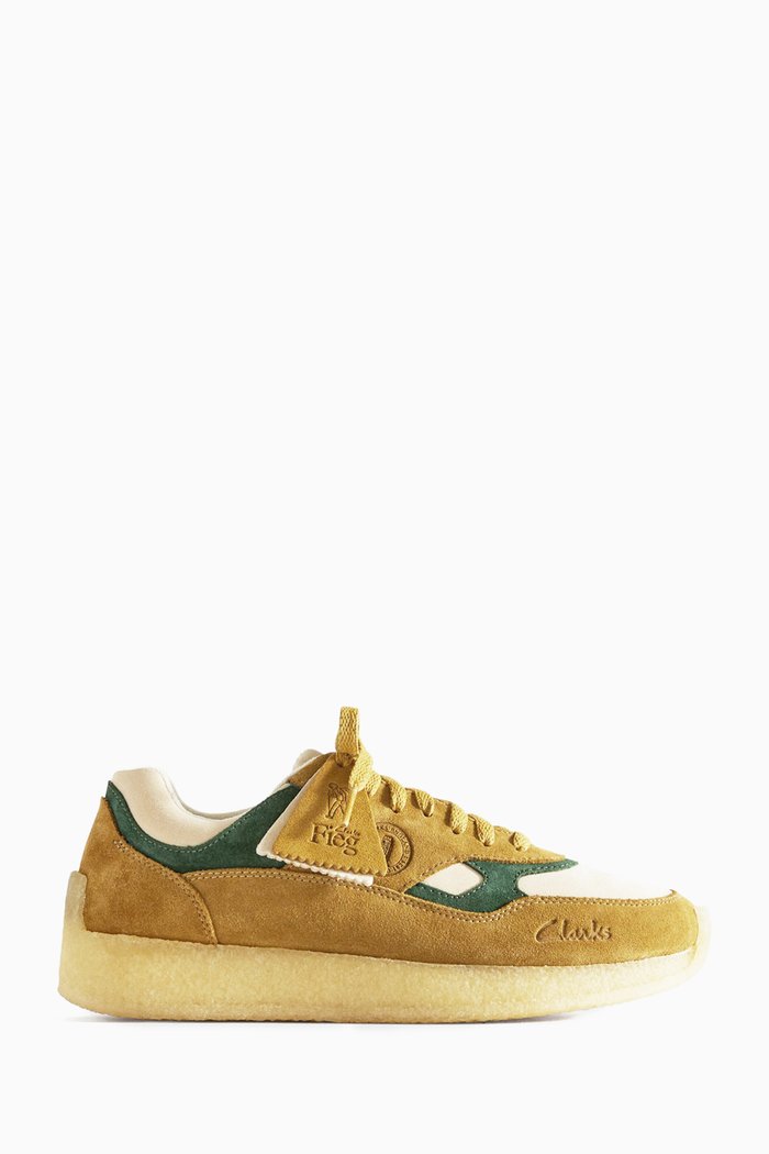 Clarks Original 8th St Lockhill Sneakers in Suede, Yellow