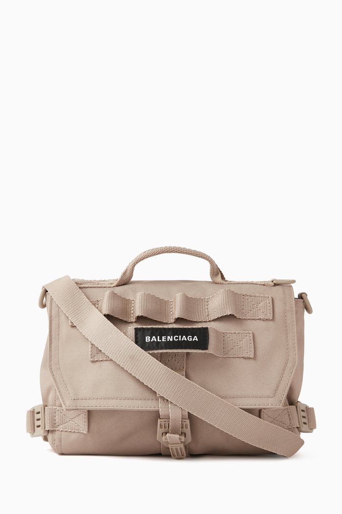 

Army Messenger Bag in Recycled Nylon, Neutral