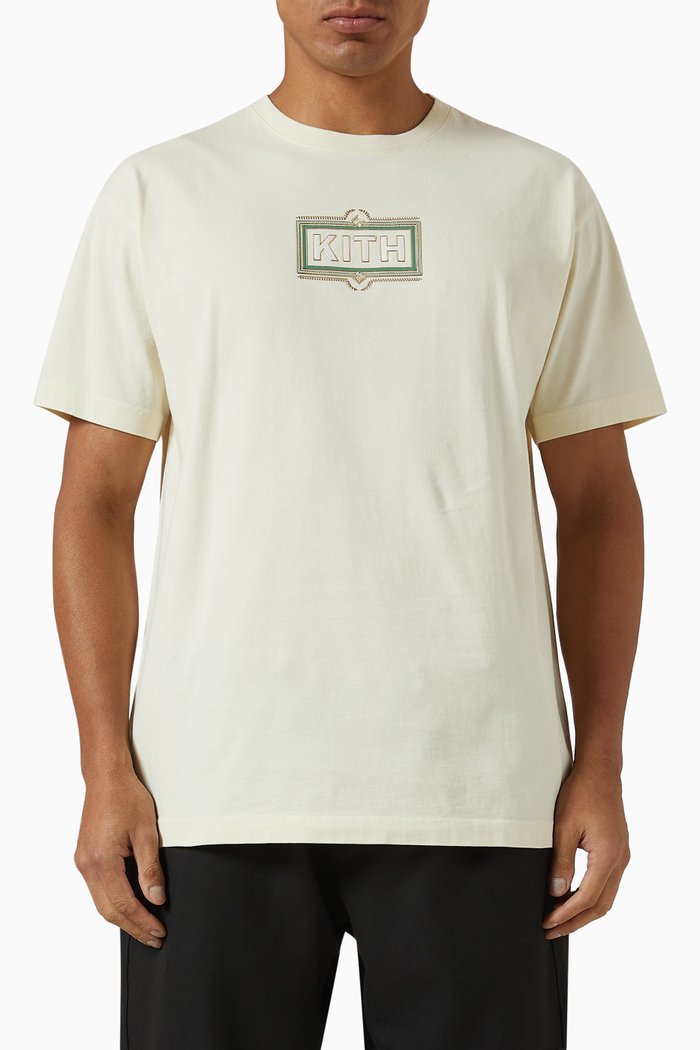

Ornate Classic Logo T-shirt in Cotton Jersey, Neutral