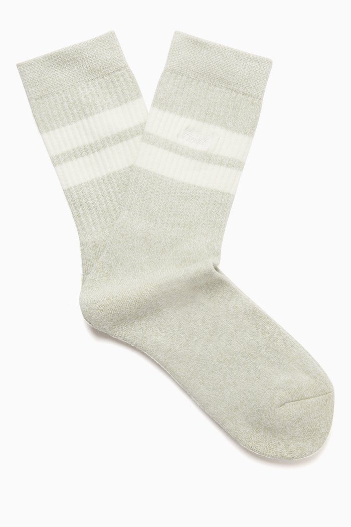 

Classic Logo Crew Socks in Cotton-blend, Green