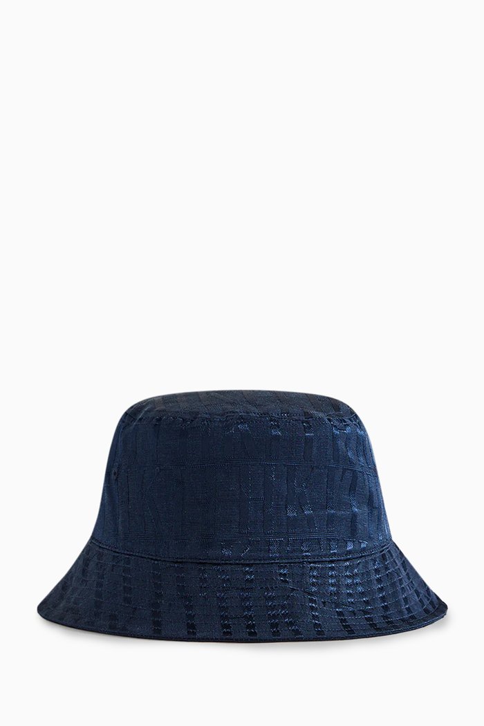 

Faille Dawson Bucket Hat in Cotton-viscose Jacquard, Blue