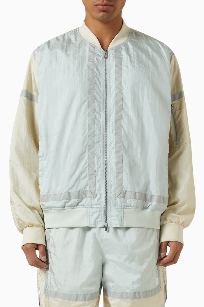

Washed Silas Bomber Jacket in Nylon, Multicolour
