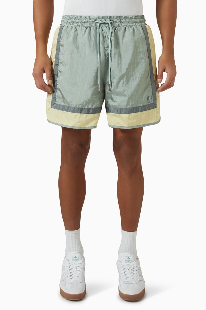 

Washed Dylan Shorts in Nylon, Green