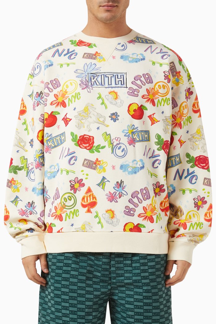 

Sketchbook Nelson Sweatshirt in Cotton-fleece, Multicolour