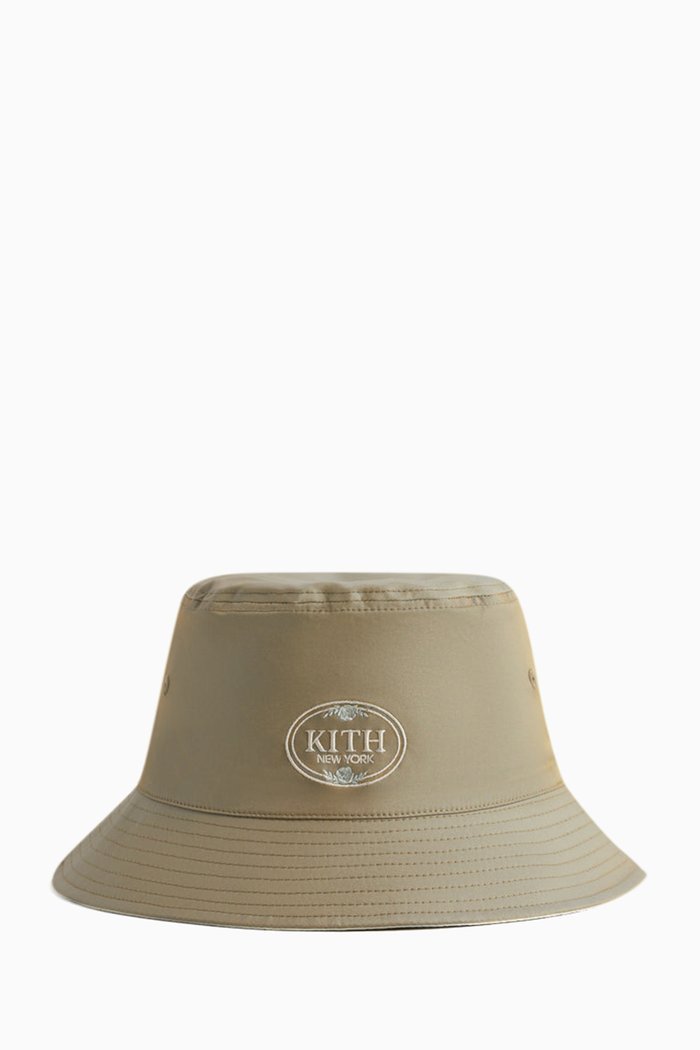 Dawson Reversible Bucket Hat in Nylon Twill, Green