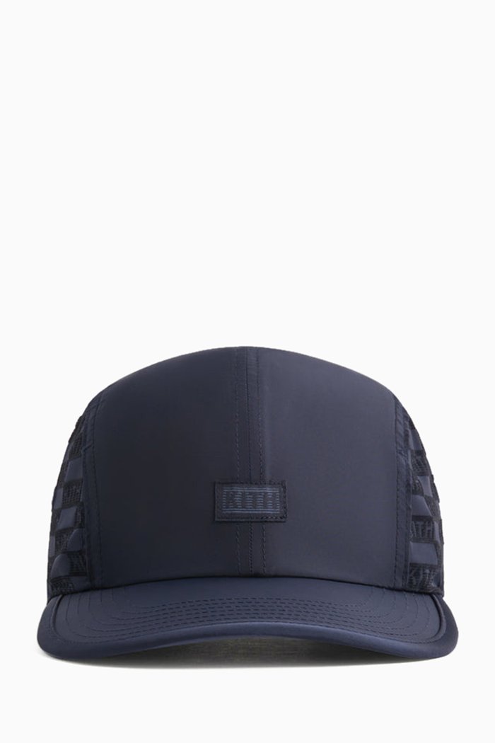 

Flocked Monogram Griffey Camper Cap, Blue