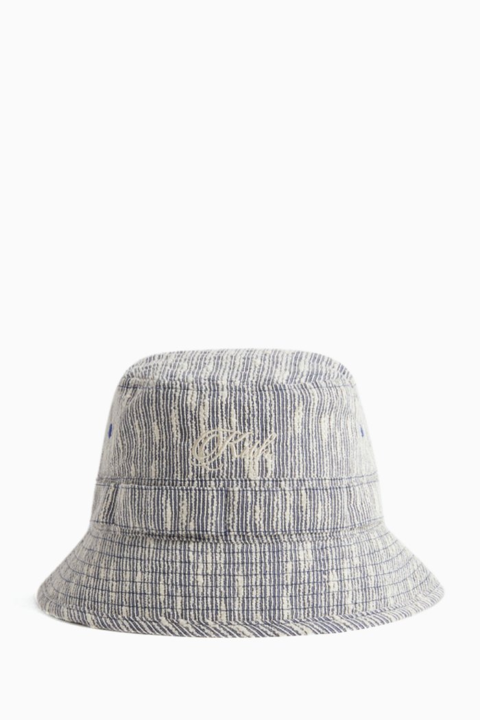 

Clemens Bucket Hat in Slub Boucle, Blue