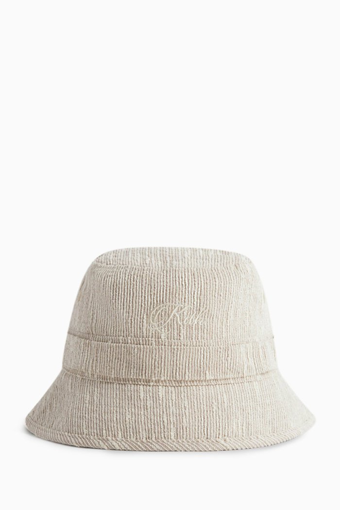 

Clemens Bucket Hat in Slub Boucle, Neutral