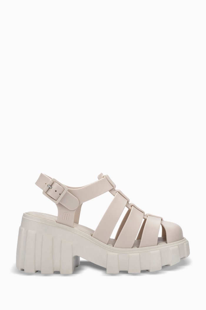 

Megan 90 Sandals in PVC, Neutral