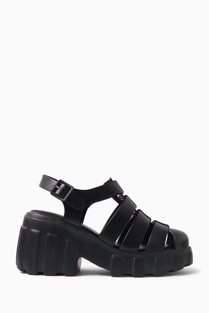 

Megan 90 Sandals in PVC, Black