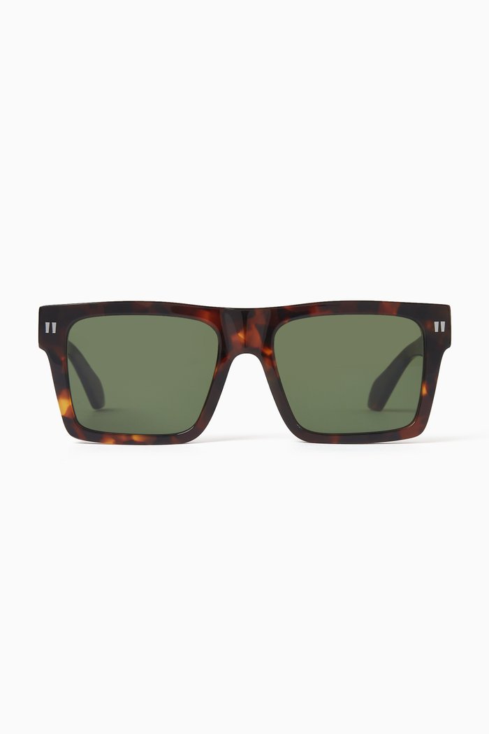 Lawton Square-frame Sunglasses in Acetate, Brown