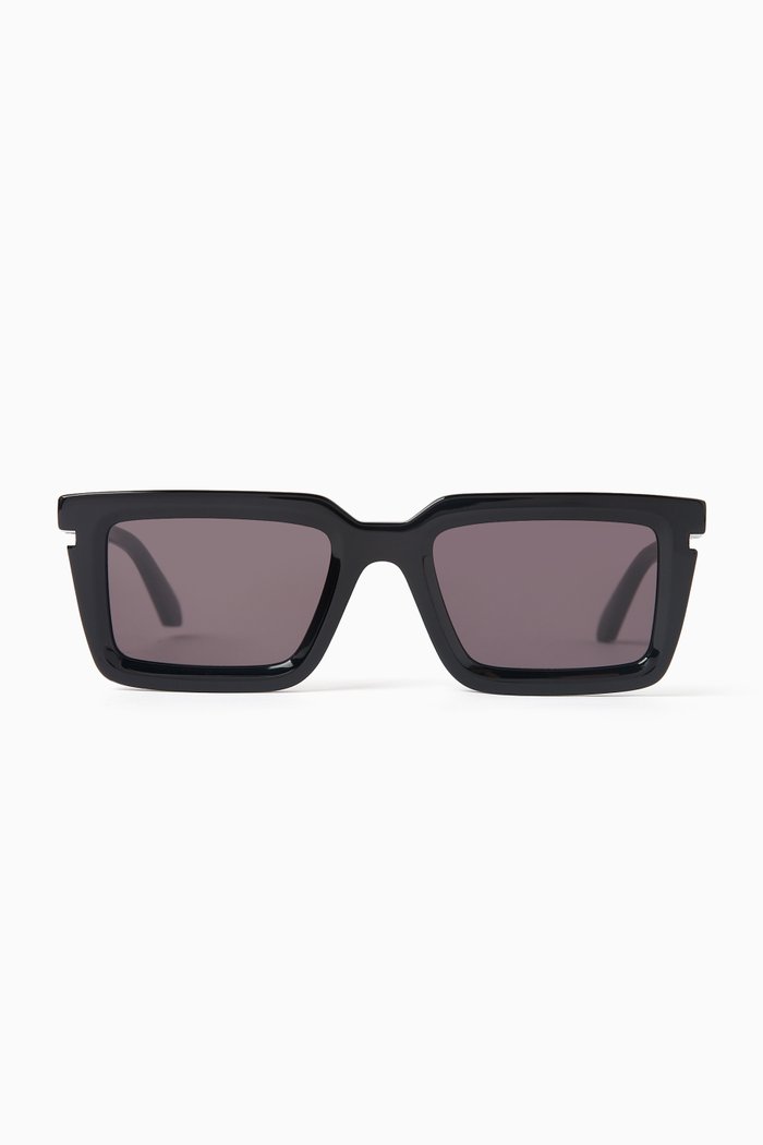 

Tucson Square-frame Sunglasses in Acetate, Black