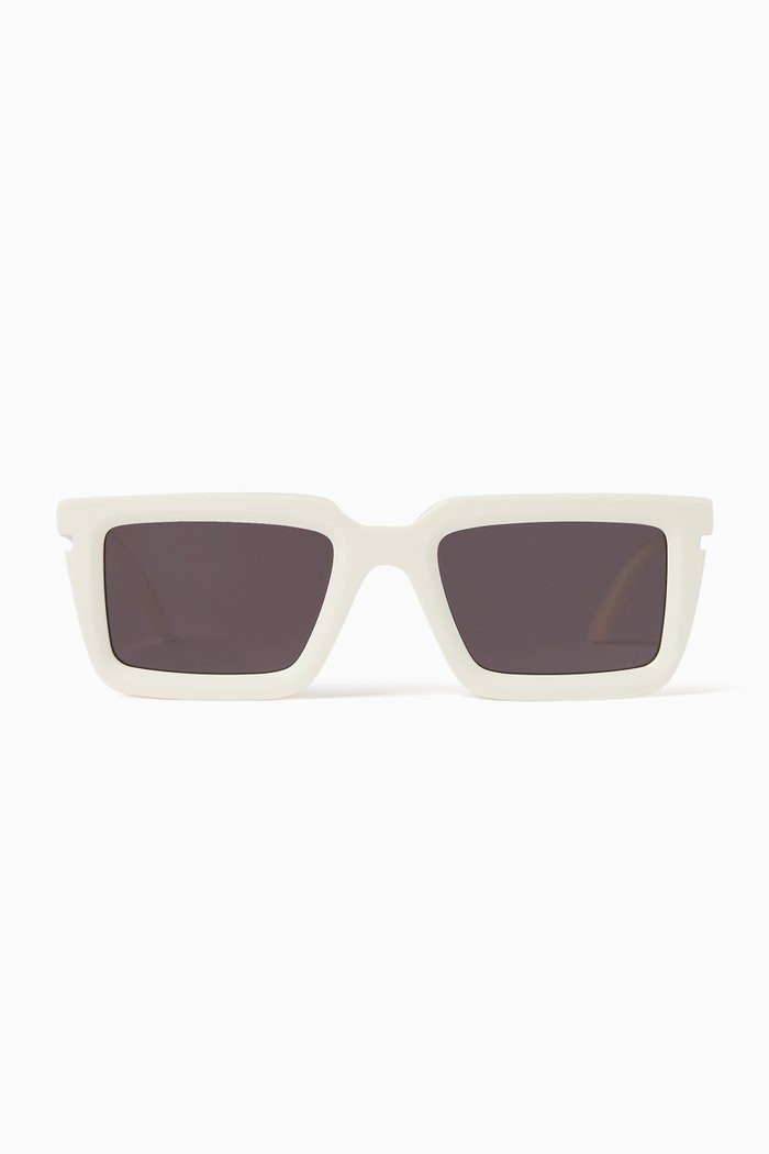 

Tucson Square-frame Sunglasses in Acetate, White