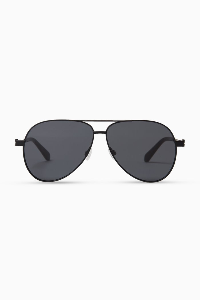 

Ruston L Sunglasses in Metal, Black