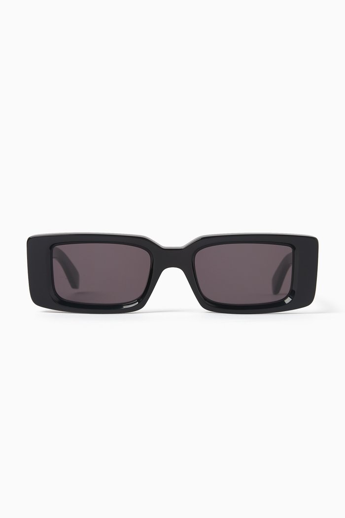 

Arthur Rectangle-frame Sunglasses in Acetate, Black