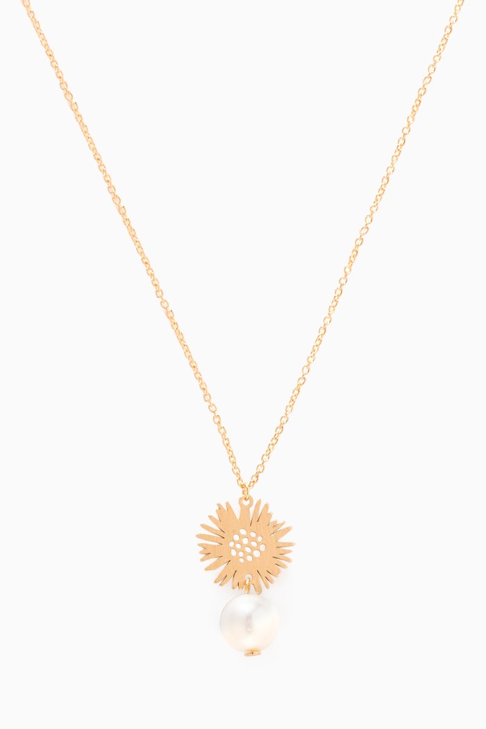 

Kiku Soleil Pearl Necklace in 18kt Gold, Yellow