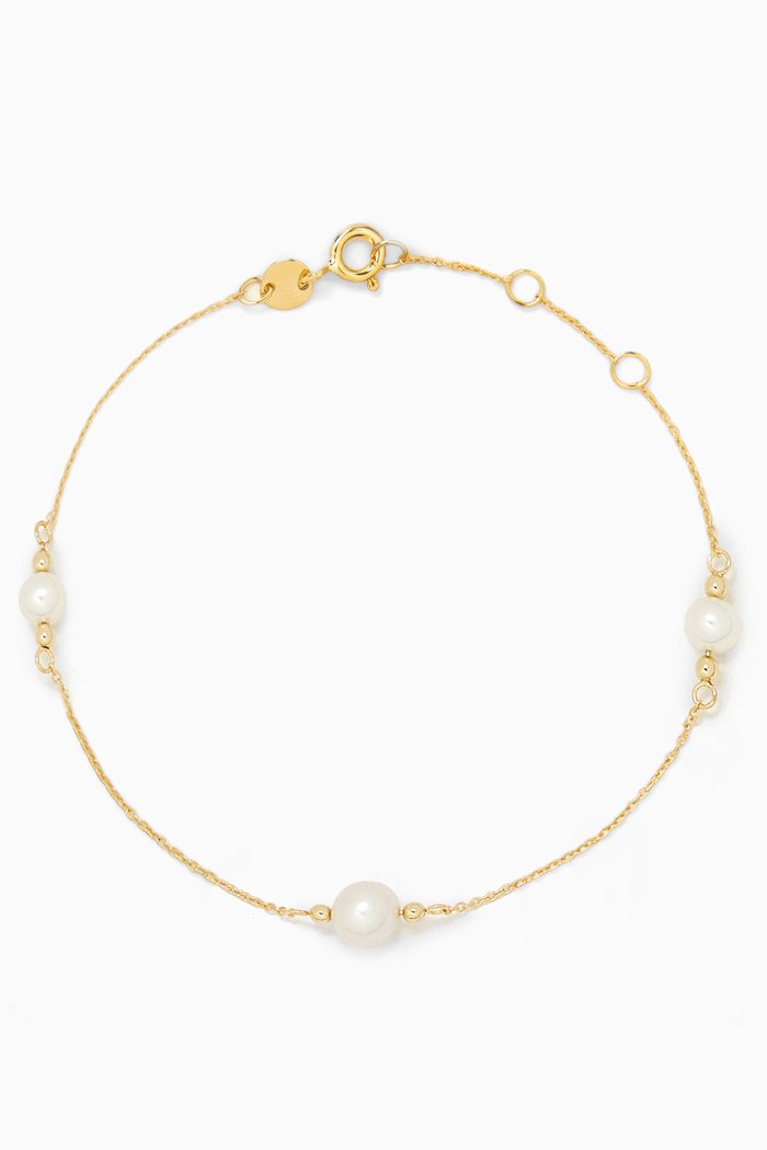 

Kiku Baroque Pearl Bracelet in 18kt Gold, Yellow